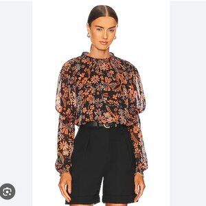 Free People Clarissa Floral Blouse
